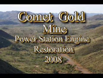 Restoration of historic Comet Gold Mine Power Station Diesel Engines